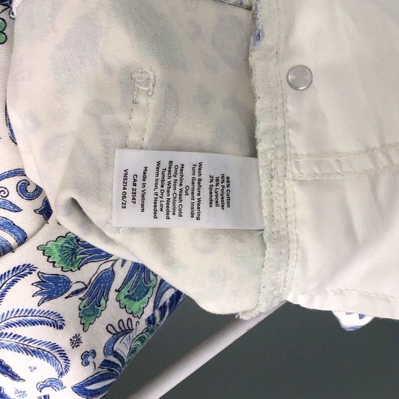 Talbots Floral Slim Ankle Jeans - Picture 2 of 5